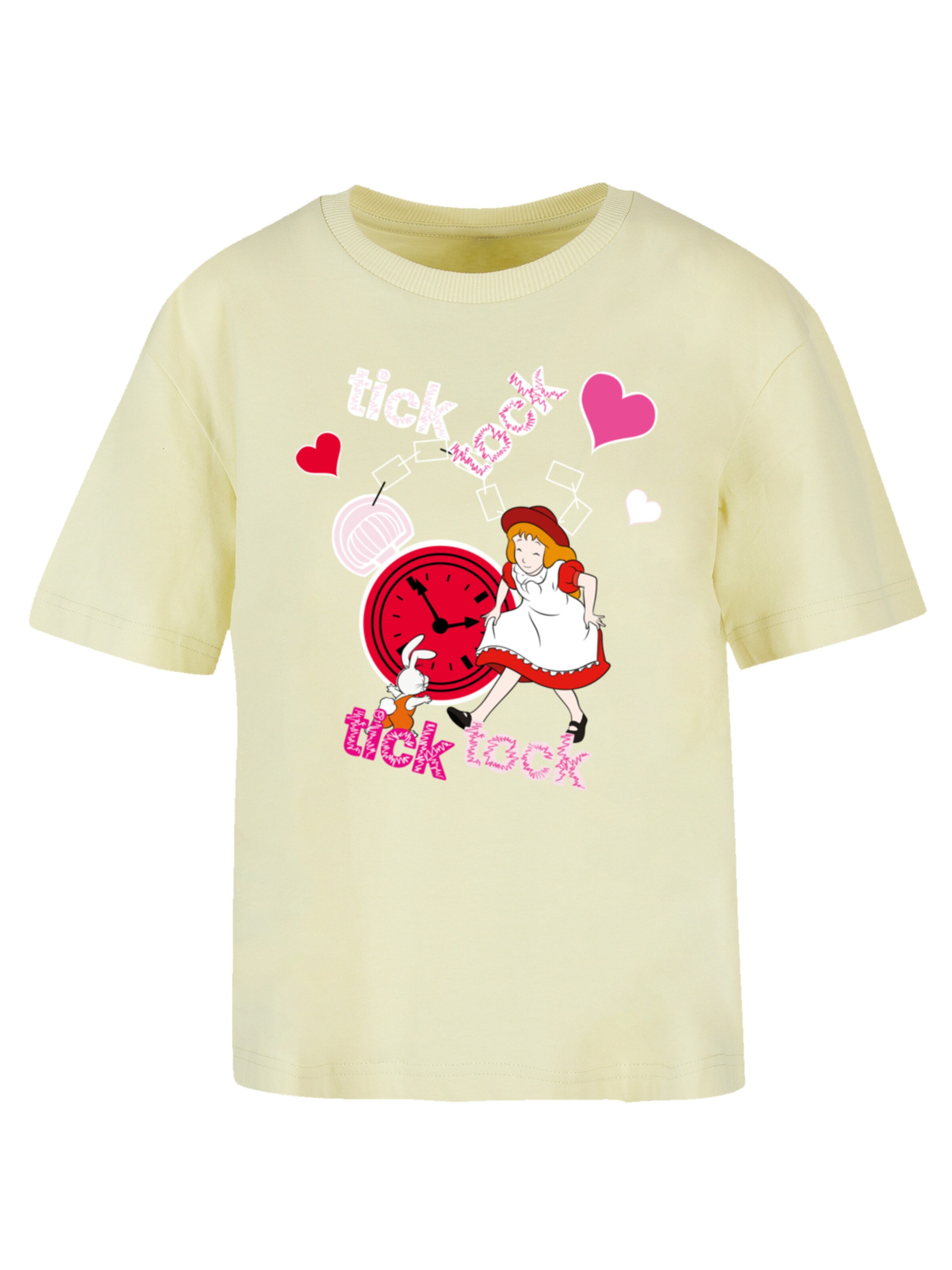 T-shirt F4NT4STIC en jaune : devant