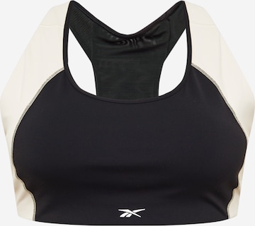 Bustier Soutien-gorge de sport Reebok en noir : devant