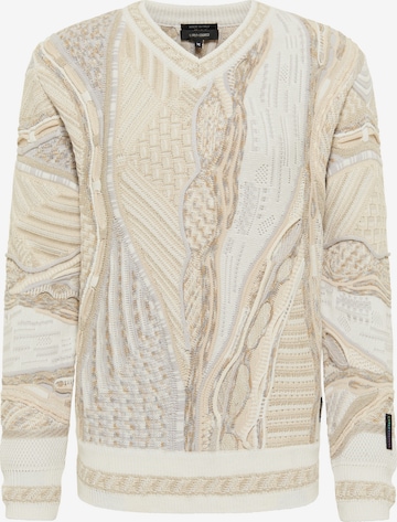 Carlo Colucci Sweater 'Corna' in Beige: front