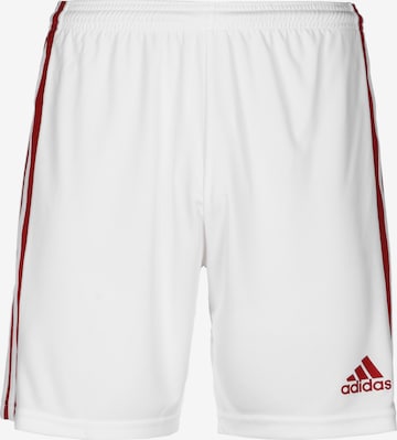 Pantalon de sport 'Squadra 21' ADIDAS PERFORMANCE en blanc : devant