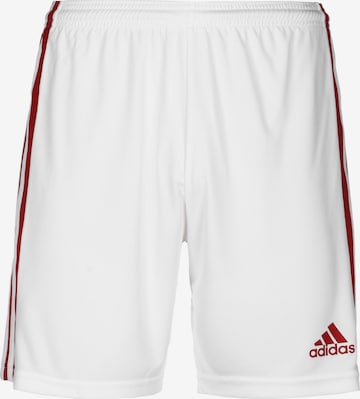 ADIDAS SPORTSWEAR Workout Pants 'Squadra 21' in White: front