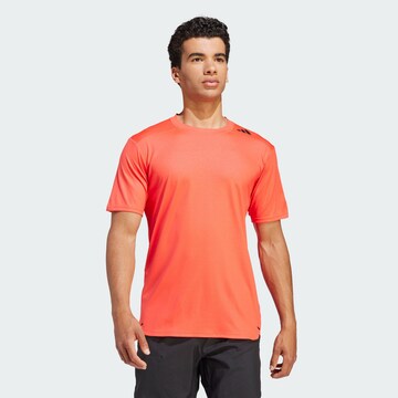 ADIDAS PERFORMANCE Functioneel shirt 'D4T Strength Workout' in Rood: voorkant
