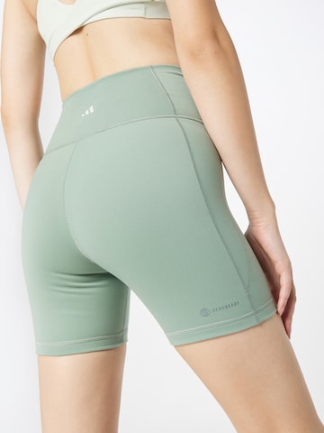 ADIDAS PERFORMANCE - Skinny Pantalón deportivo 'Studio' en verde