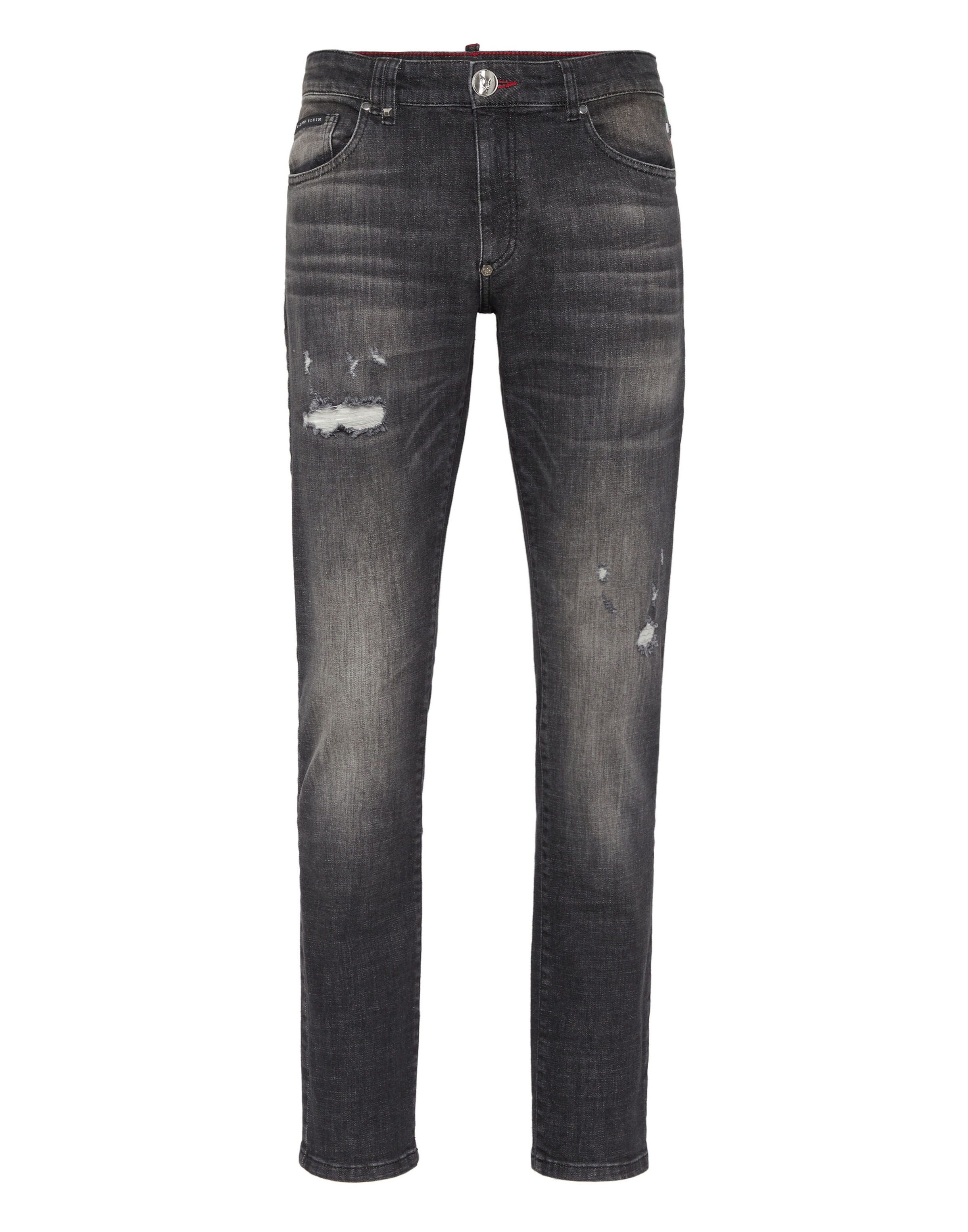 Philipp Plein Regular Jeans in Grey: front
