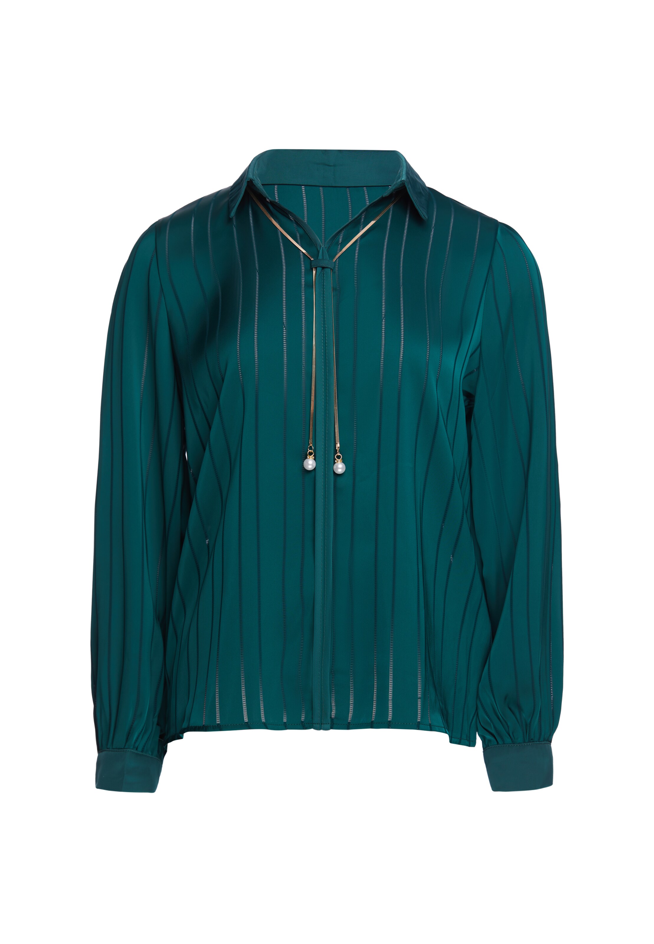 usha BLACK LABEL Blouse in Groen: voorkant