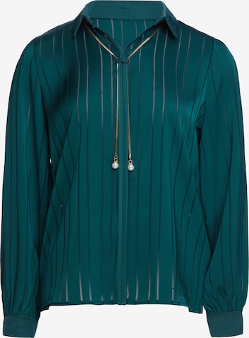 usha BLACK LABEL Blouse in Groen: voorkant