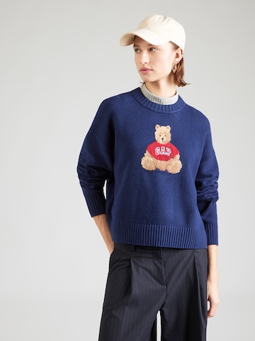 GAP Πουλόβερ 'BRANNAN' σε μπλε: μπροστά