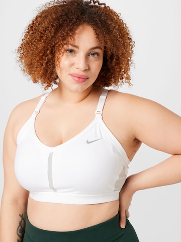 NIKE Bustier Biustonosz sportowy 'INDY' w kolorze biały