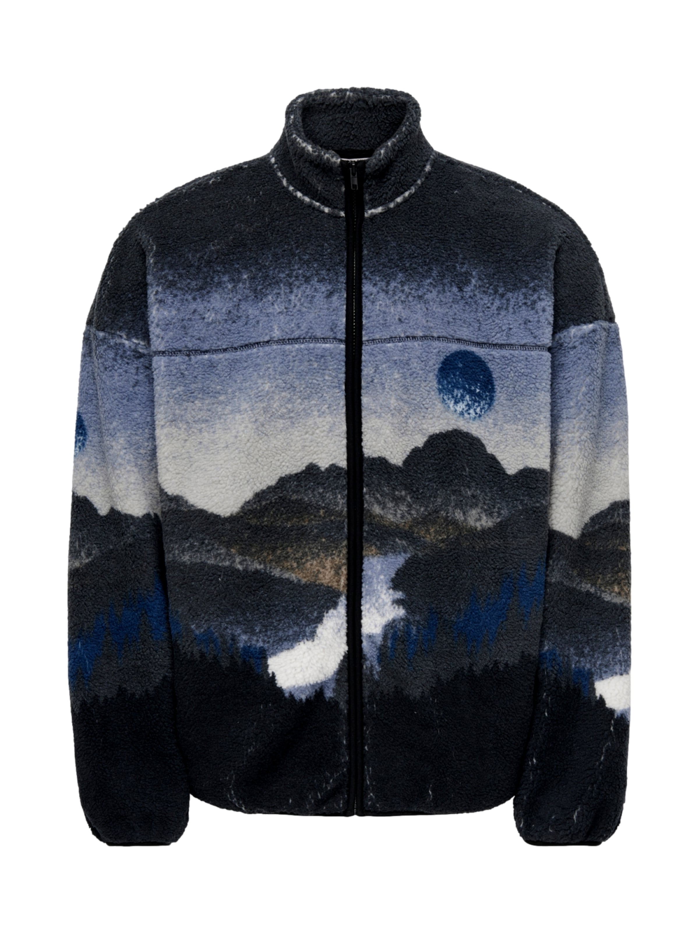 Only & Sons Fleece Jacket 'ONSADAM' in Blue: front