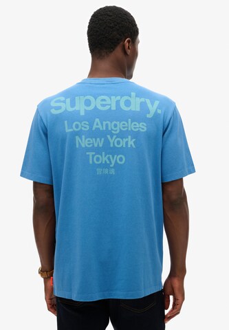Maglietta 'Core City' di Superdry in blu: frontale