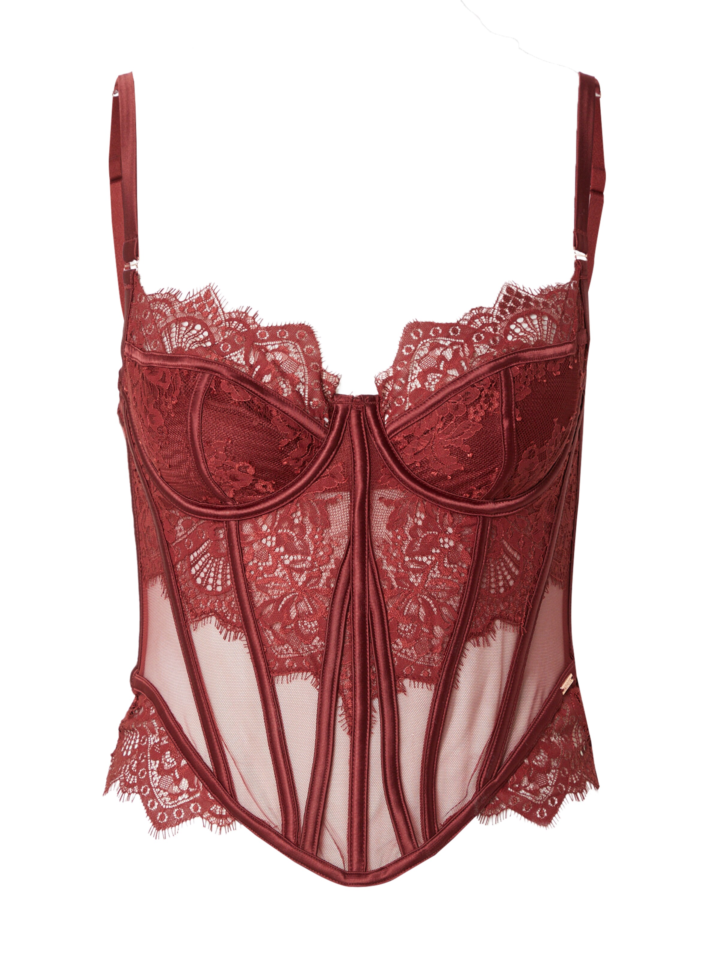 Hunkemöller Bustier BH 'Zoe' in Rood: voorkant