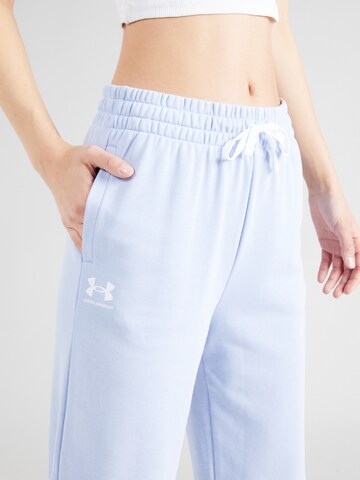 Tapered Pantaloni sport de la UNDER ARMOUR pe albastru