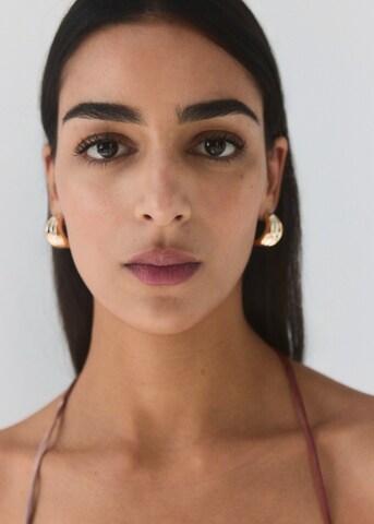 MANGO Beach Dress 'Bloom-a' in Brown