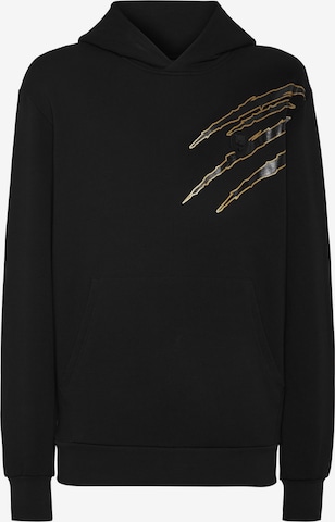 Plein Sport Sweatshirt 'Scratch' in Zwart: voorkant