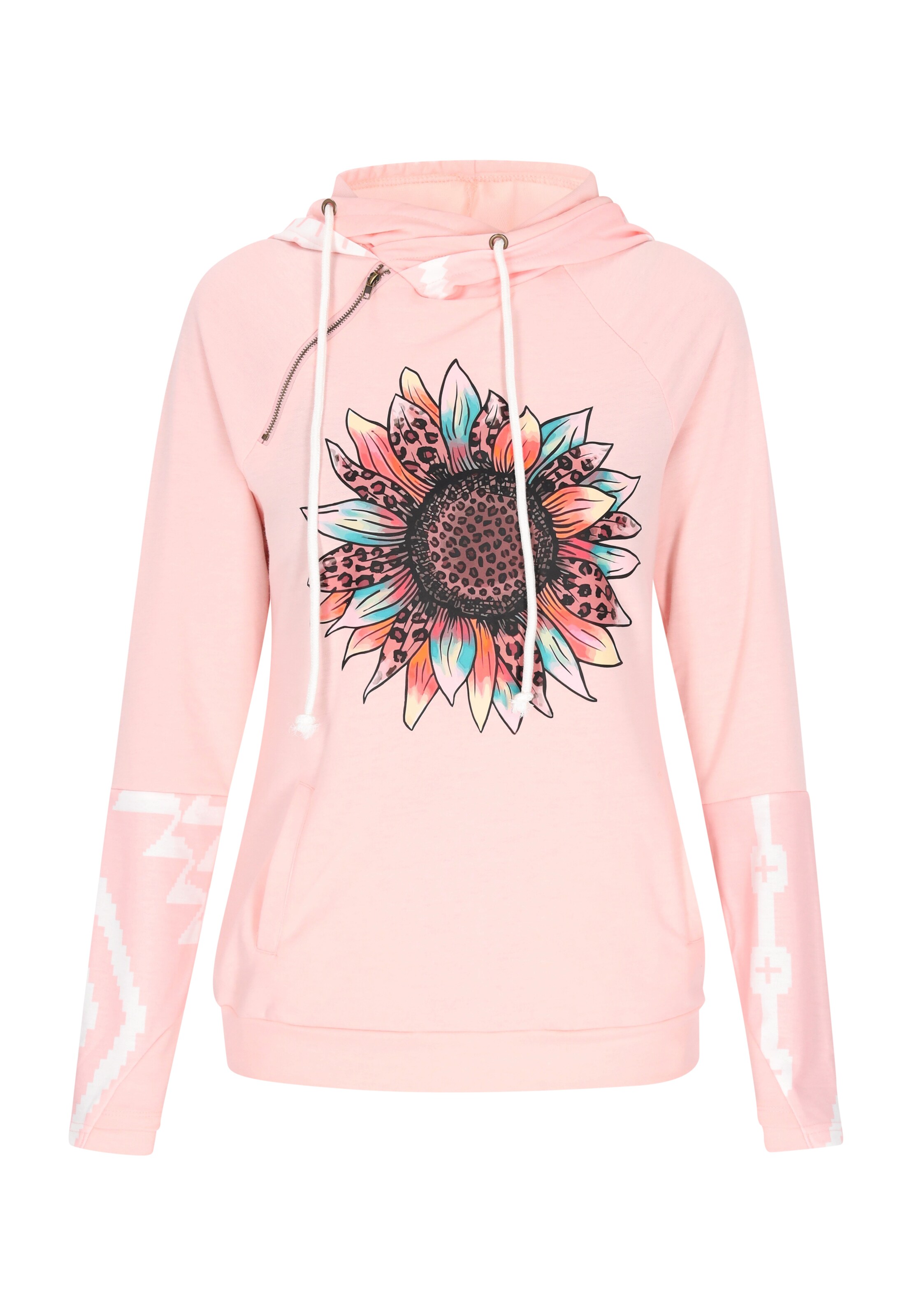 IZIA Sweatshirt in Pink: front