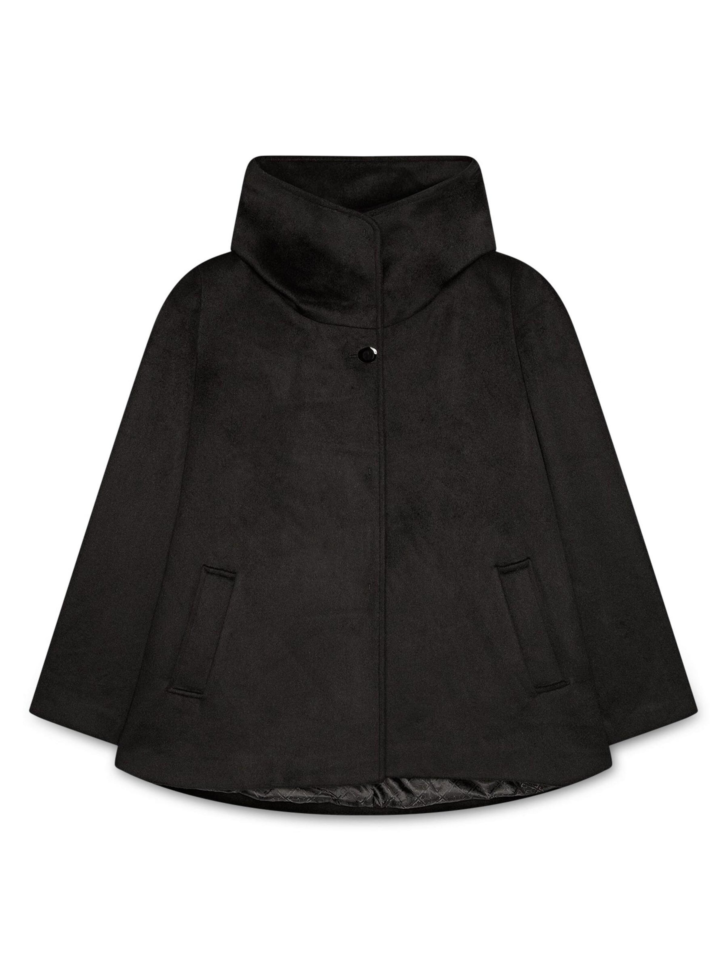 Manteau d’hiver Fiorella Rubino en noir : devant