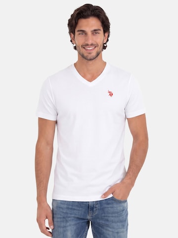 U.S. POLO ASSN. Shirt in White: front
