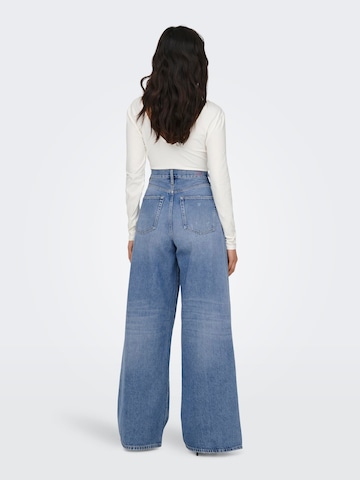 ONLY Wide Leg Jeans 'SONIC' i blå