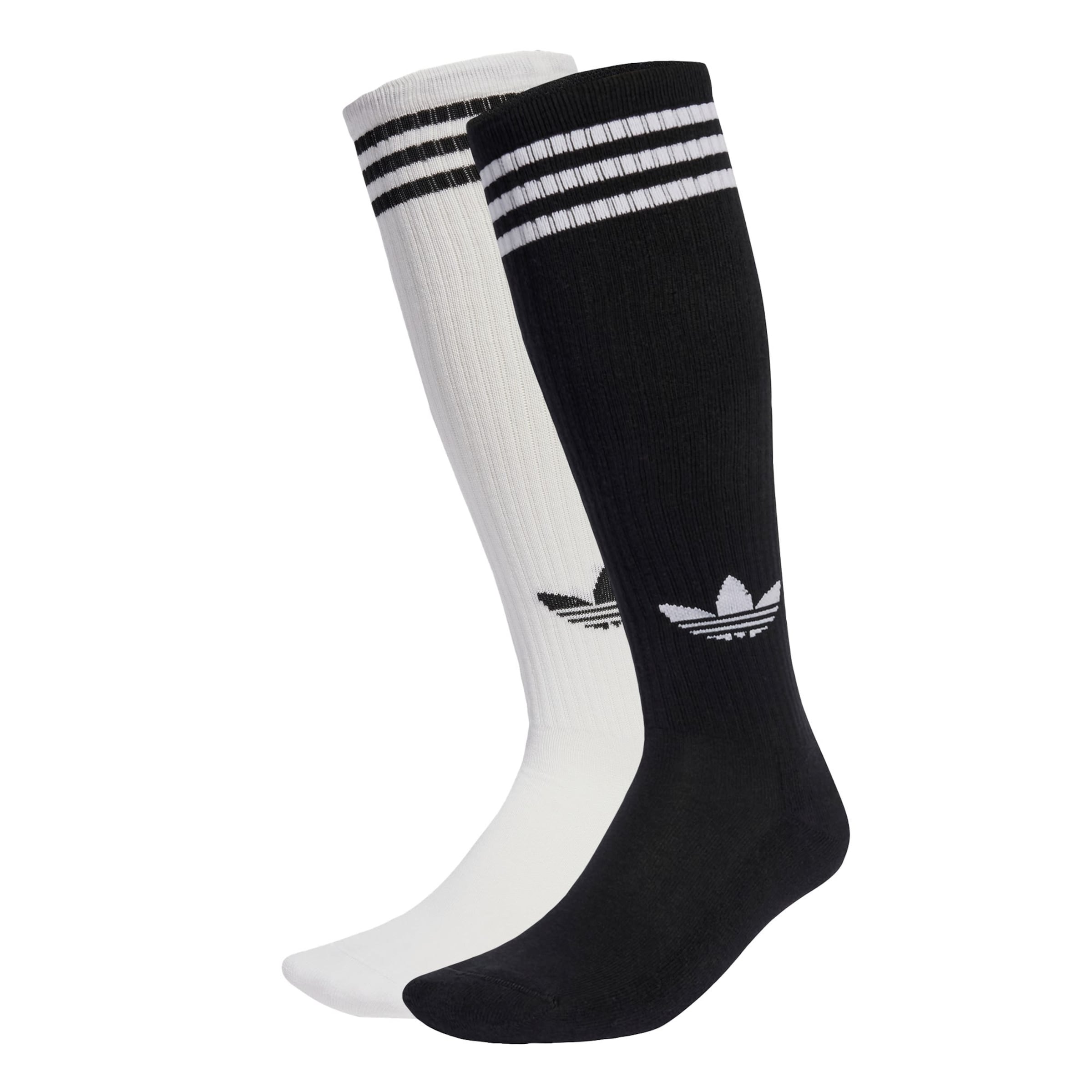 ADIDAS ORIGINALS Ponožky '3-Stripes Knee 2' - Čierna: predná strana