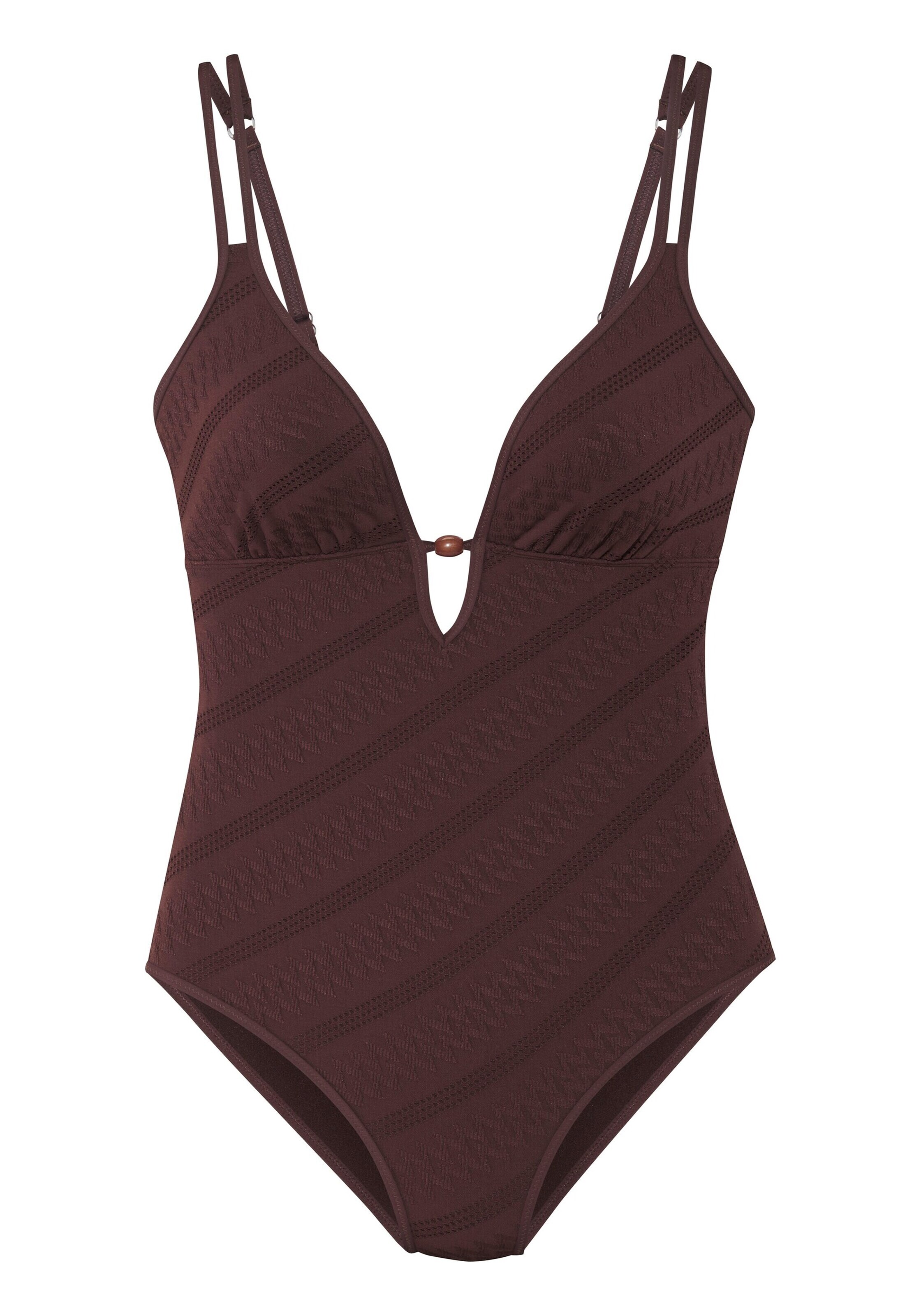 s.Oliver Swimsuit in Brown: front