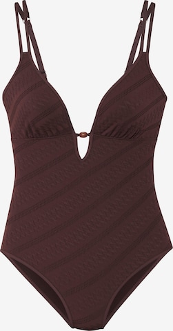 Costume intero di s.Oliver in marrone: frontale