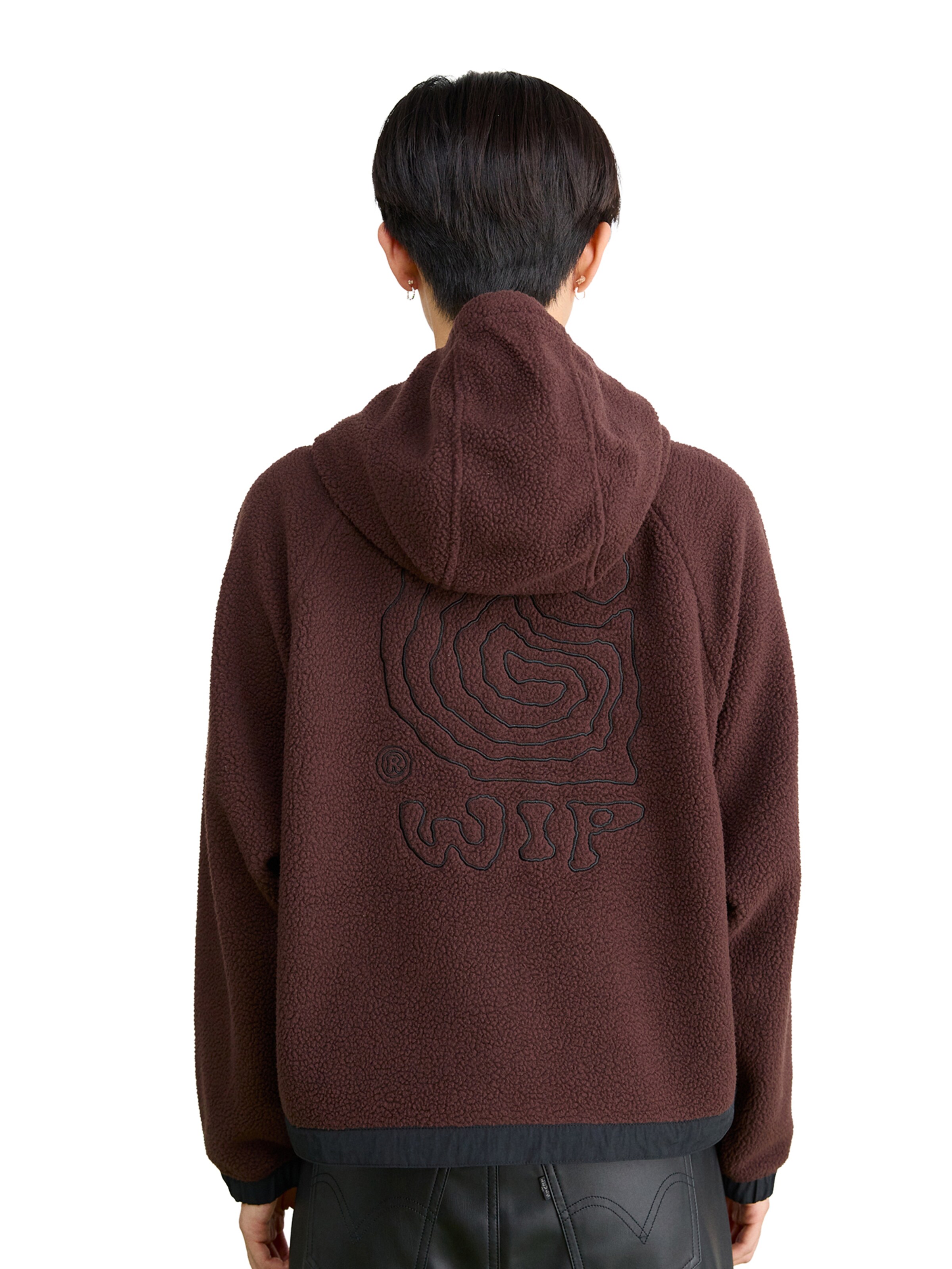 Carhartt WIP Ζακέτα φλις 'Helix' σε καφέ