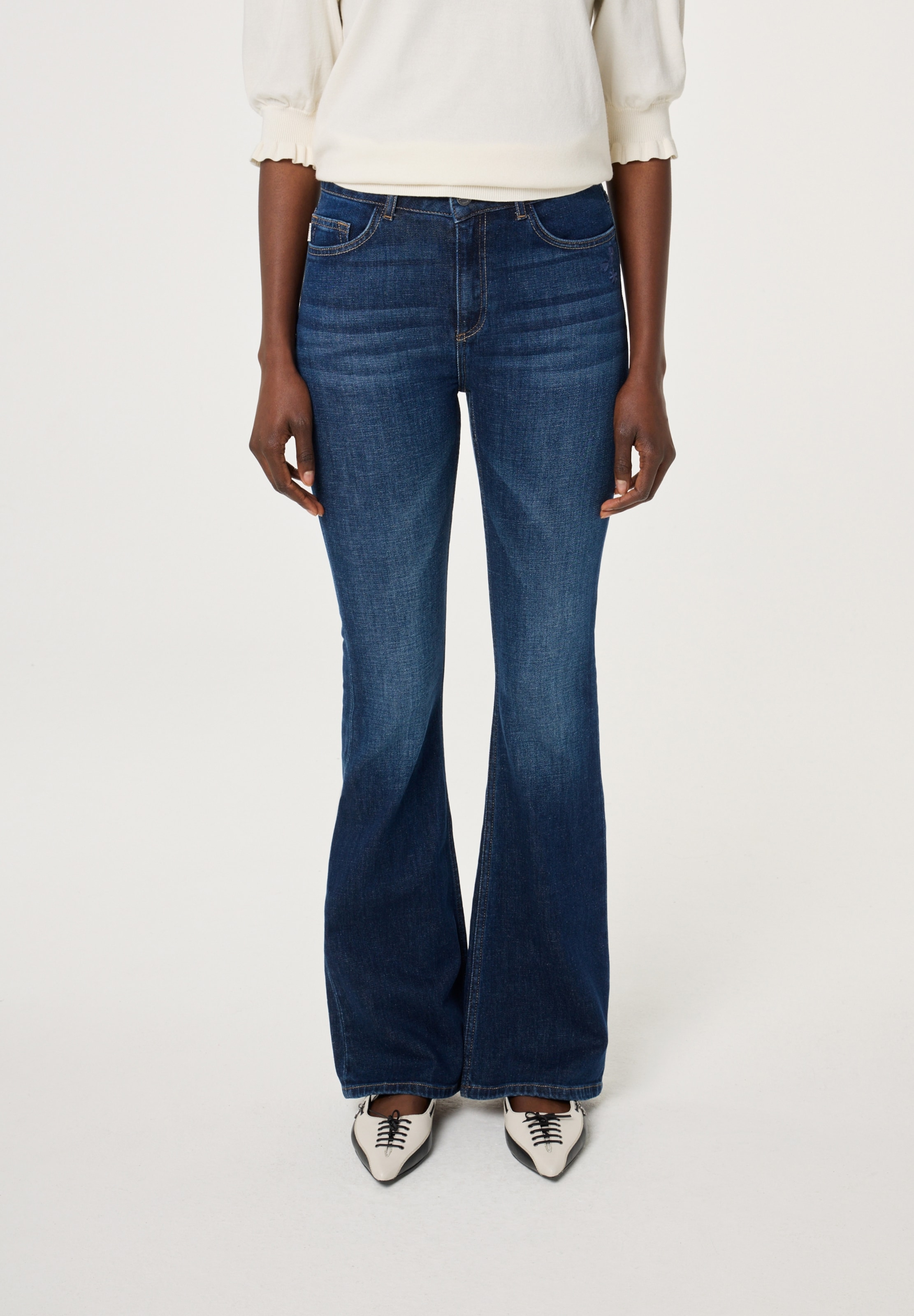 Fabienne Chapot Regular Jeans in Blauw: voorkant