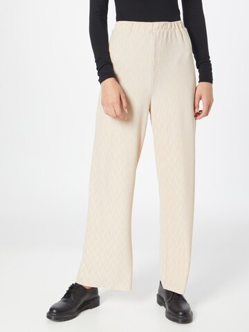 Loosefit Pantalon 'Janett' ABOUT YOU en beige : devant