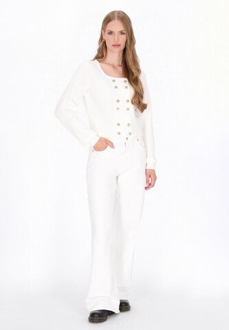 Cardigan 'Vintage' DreiMaster Vintage en blanc