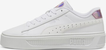 Baskets basses 'GirlPower' PUMA en blanc : devant