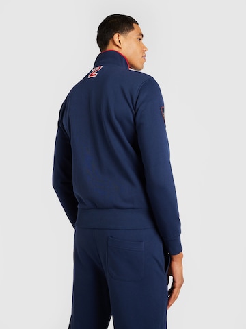 La Martina Zip-Up Hoodie in Blue