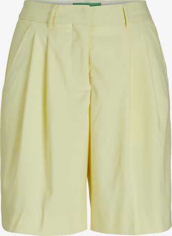 JJXX Loose fit Pleat-Front Pants 'Cimberly' in Yellow: front