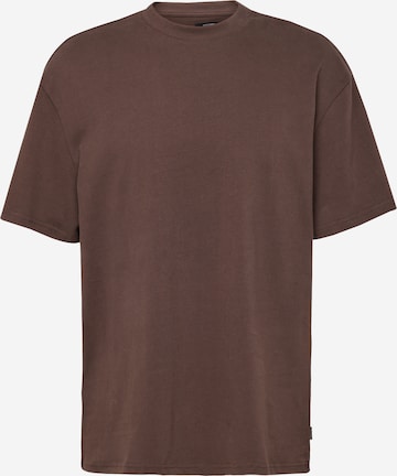 T-Shirt 'Harvey' JACK & JONES en marron : devant