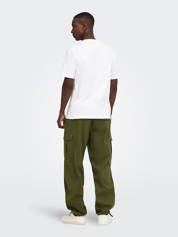Loosefit Pantaloni cargo 'ONSToby' di Only & Sons in verde