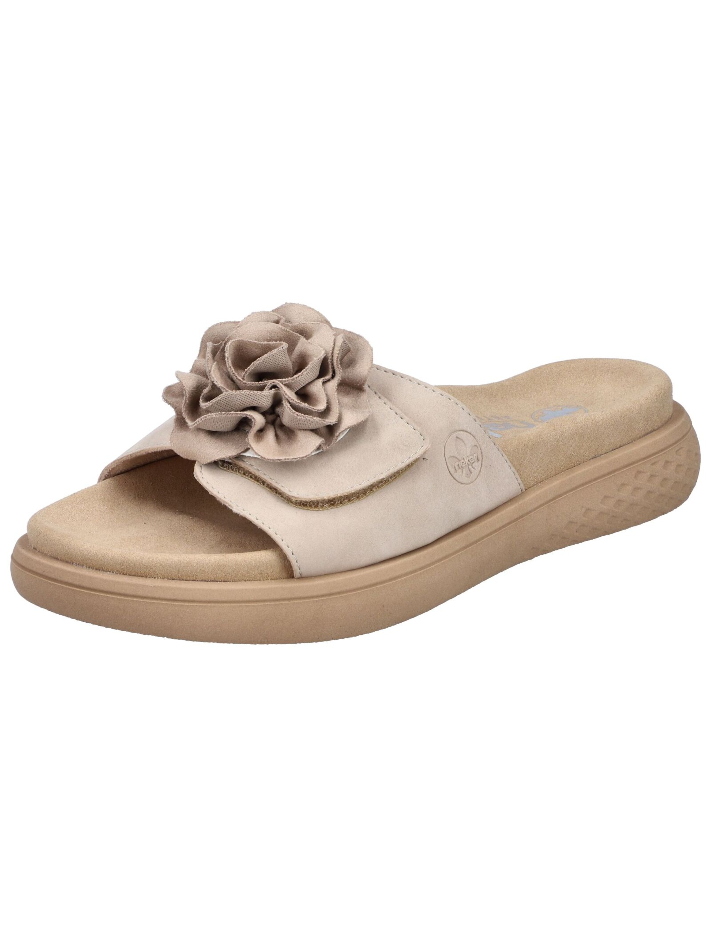Rieker Pantolette in Beige: Vorderseite