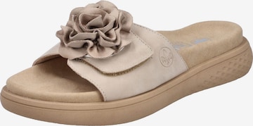 Rieker Pantolette in Beige: Vorderseite