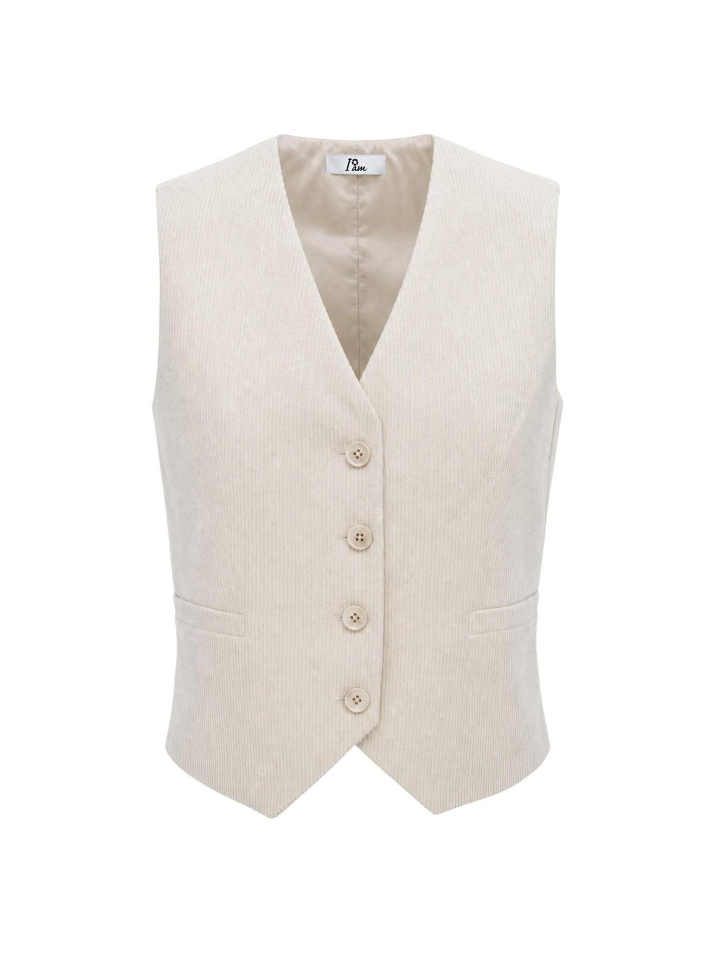 I AM Kostym 'ZAFFIRO TAILORED WAISTCOAT SLI6GL026250D' i beige