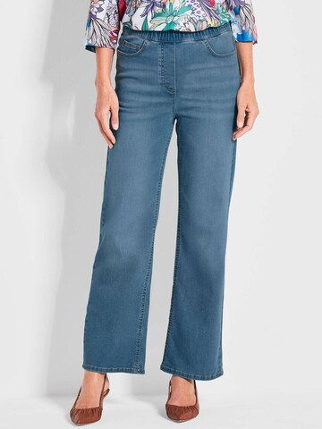 Goldner Wide leg Jeans 'VERA' in Blauw: voorkant