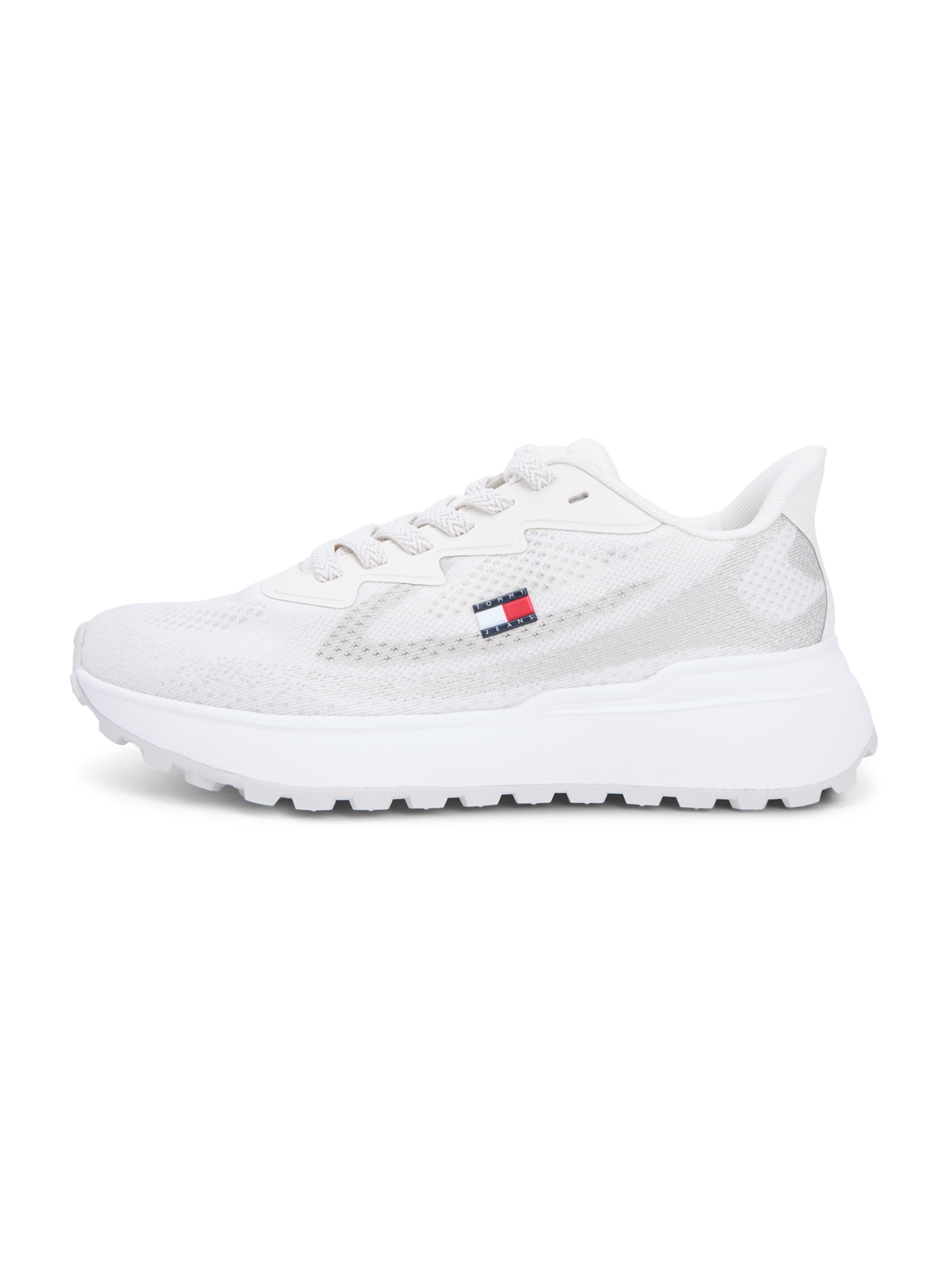 Tommy Jeans - Zapatillas deportivas bajas en blanco: frente