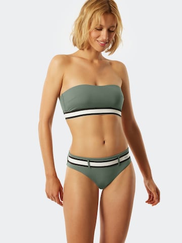 SCHIESSER Bikini Bottoms 'Californian Dream' in Green