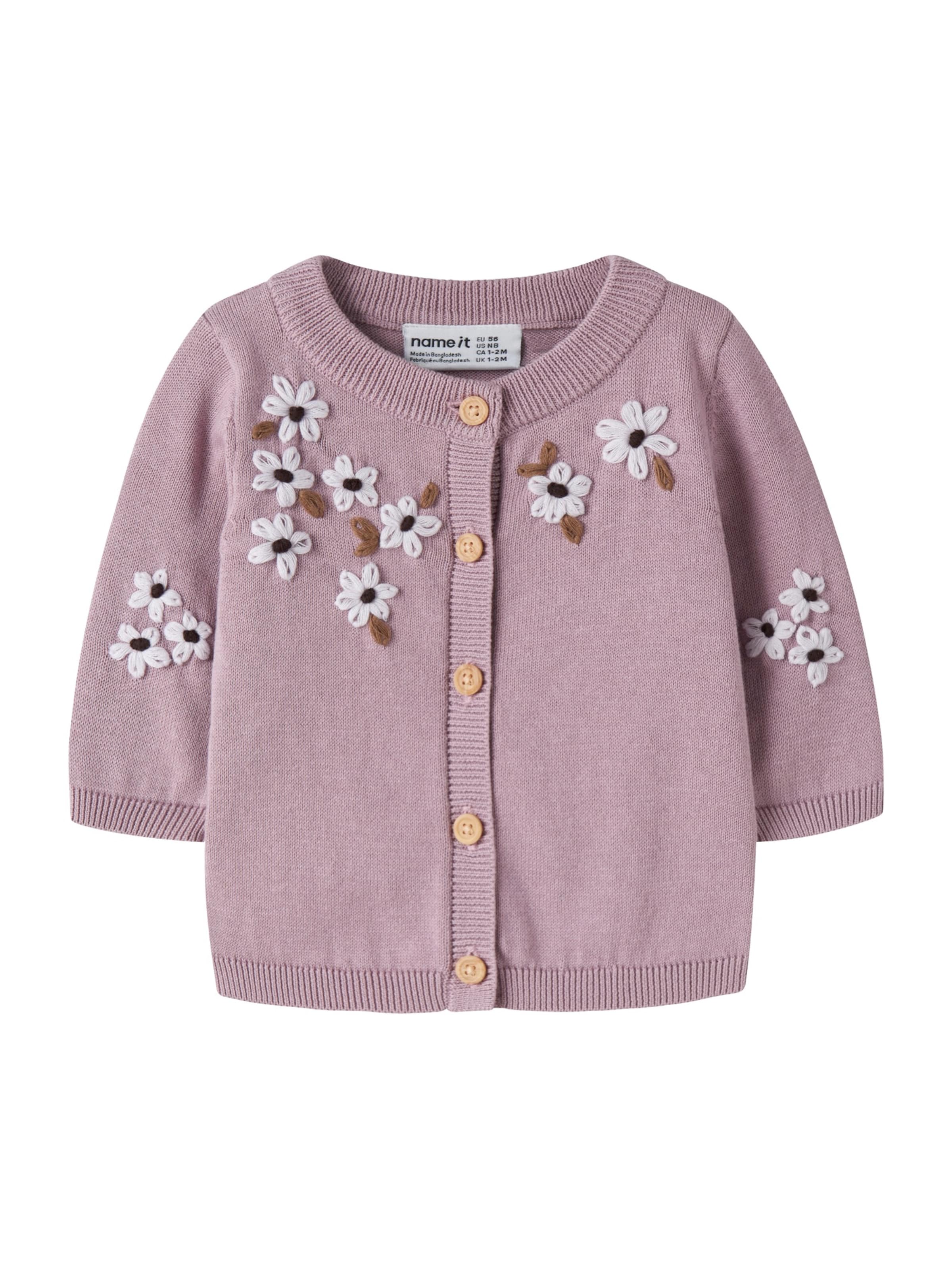 NAME IT Cardigan 'NBFRUCCA' i lilla: forside