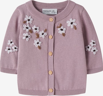 NAME IT Cardigan 'NBFRUCCA' i lilla: forside