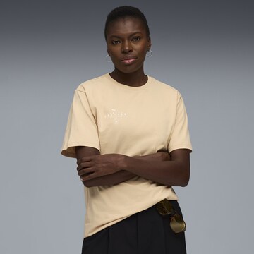 PUMA Performance shirt 'FtblEdition' in Beige: front