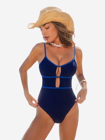 Cupshe Bralette Swimsuit in Blue