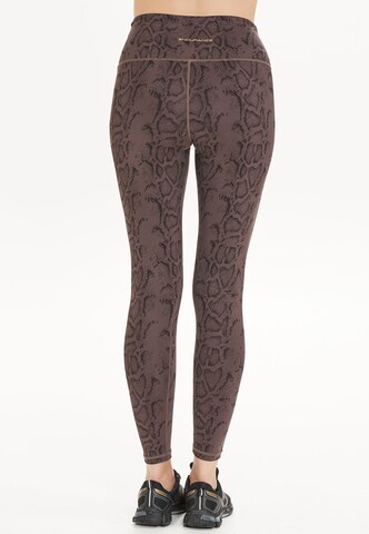 ENDURANCE Skinny Sportbroek 'Somna' in Bruin