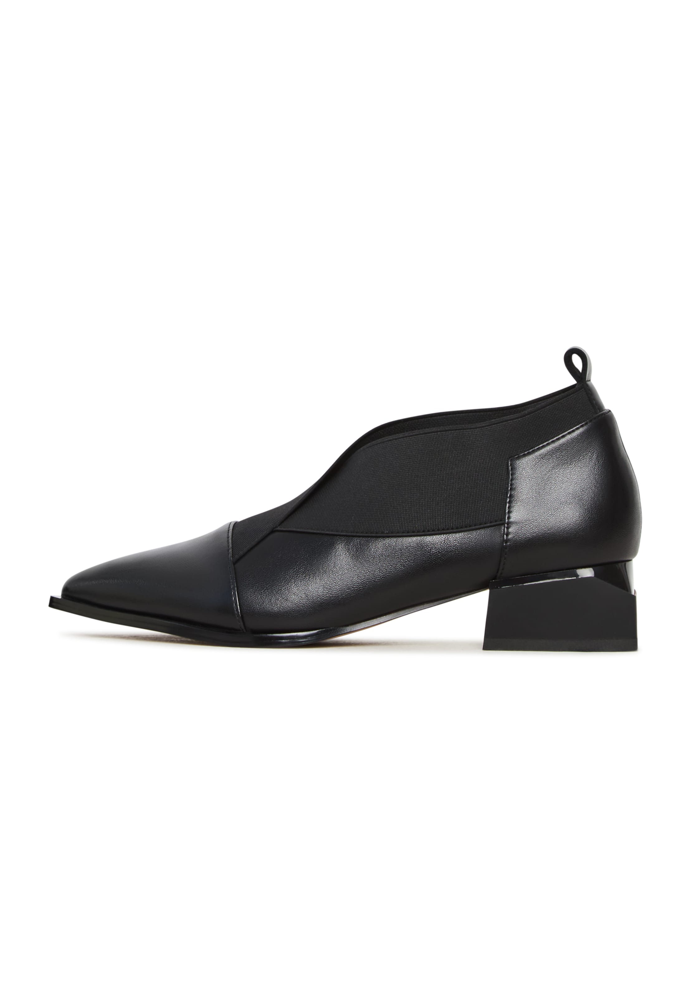 CESARE GASPARI Slipper in Schwarz: Vorderseite
