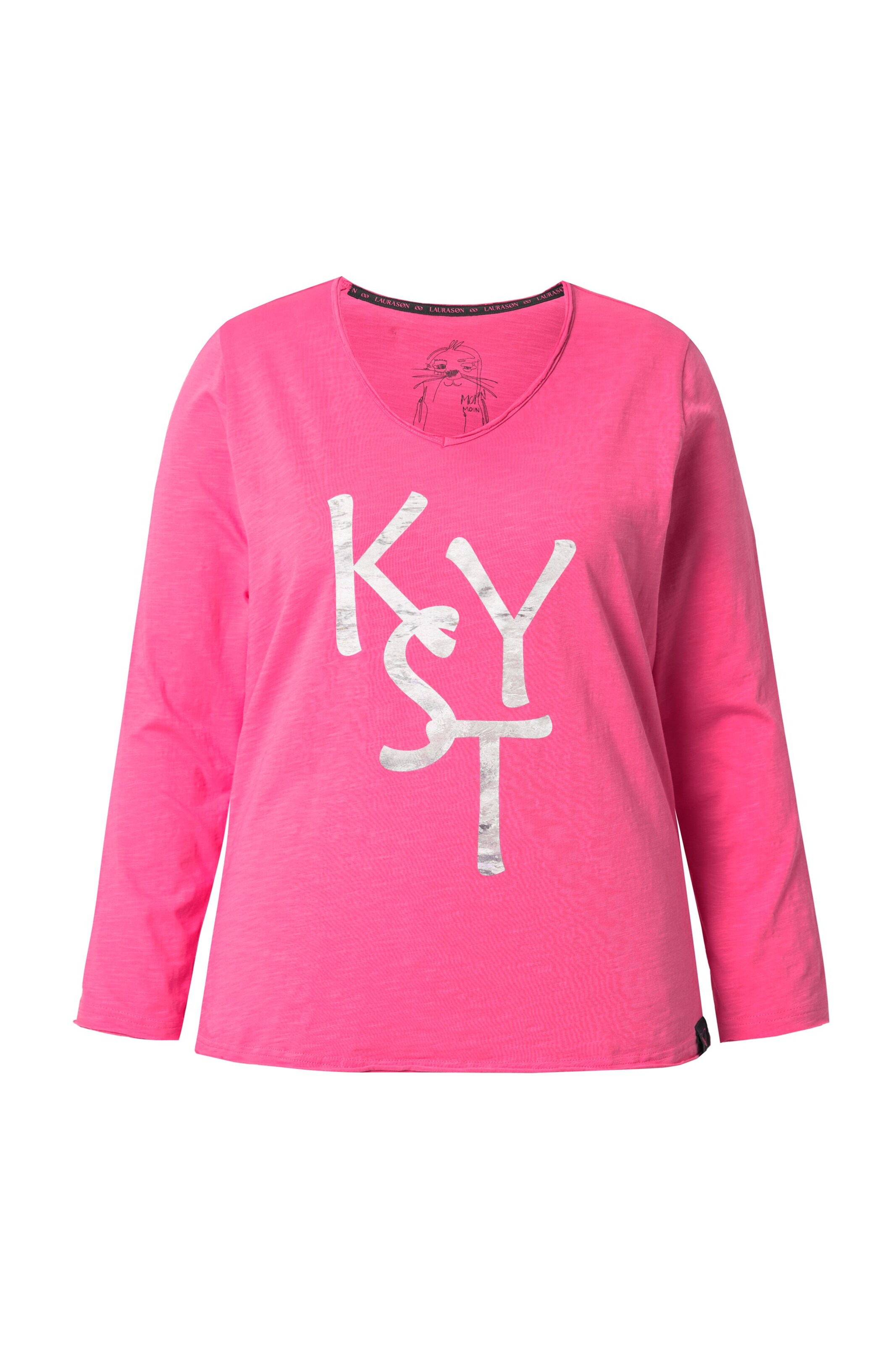 LAURASØN Shirt in Roze: voorkant