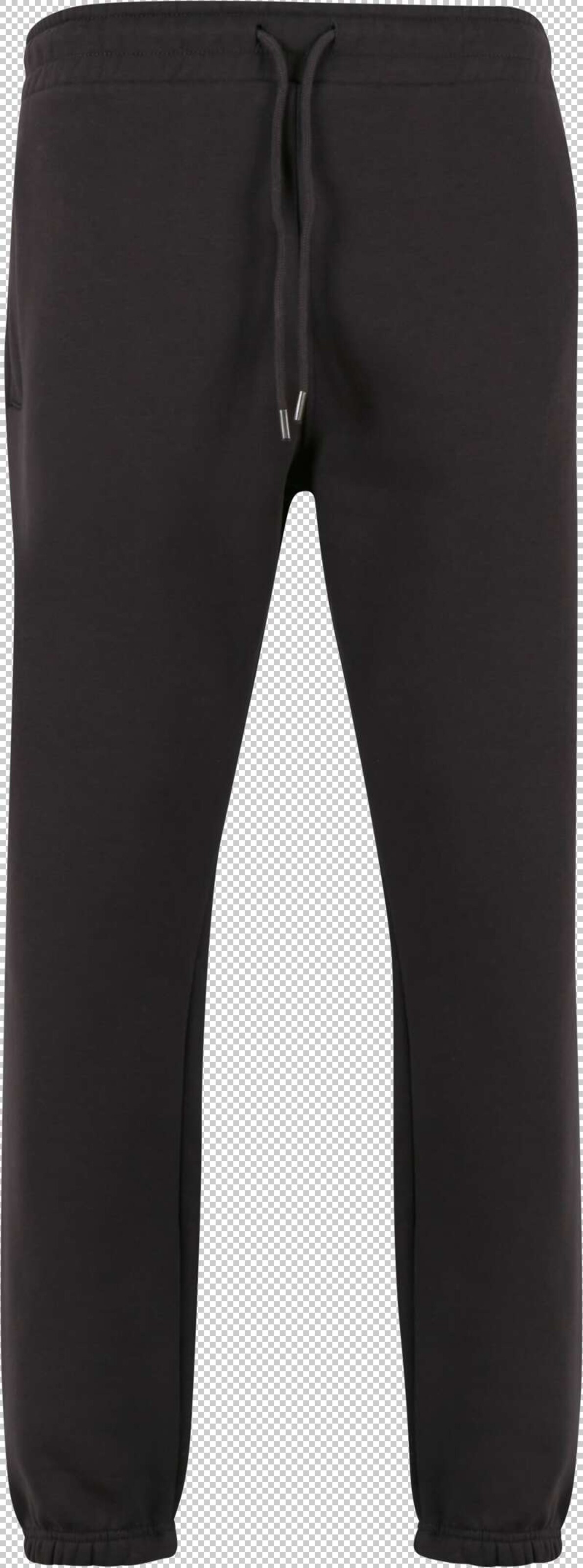 Urban Classics Regular Trousers in Black: front