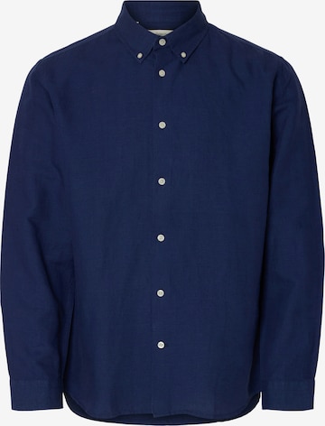 SELECTED Srajca 'SLHKALLE' | modra barva: sprednja stran