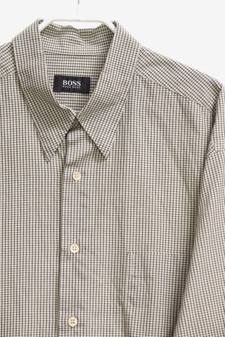 BOSS Button Up Shirt in L in Beige